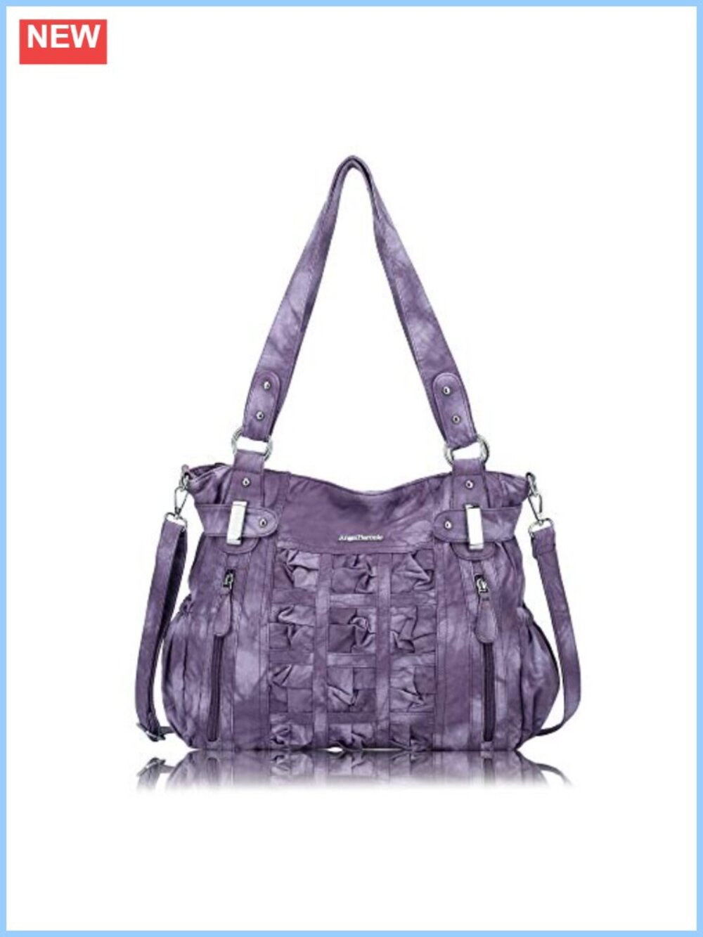 Soft PU Leather Hobo Bag for Women - Shoulder Purse with Removable Strap